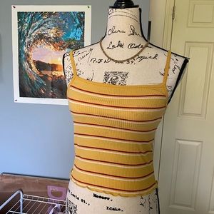 Yellow striped cami